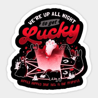 Lucky Ritual - Cute Evil Rabbit Music Gift Sticker